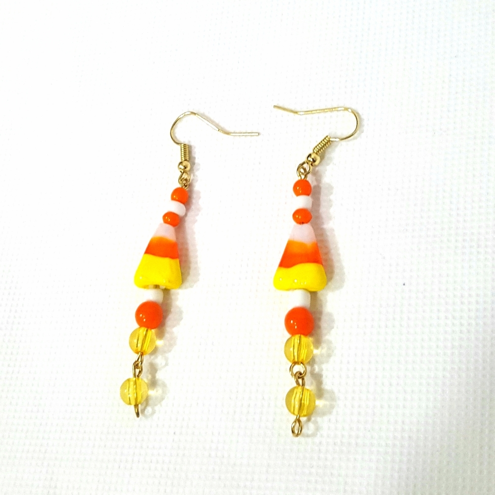 Candy Corn Earrings